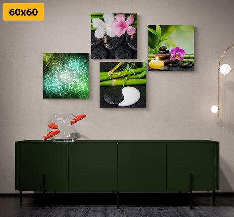 SET OBRAZŮ S NÁDECHEM KLIDU - SESTAVY OBRAZŮ - OBRAZY