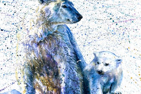 OBRAZ LEDNÍ MEDVĚDI - OBRAZY ZVÍŘAT - OBRAZY