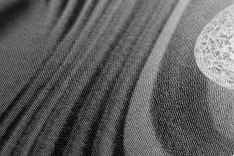 WANDBILD YIN UND YANG STEINE IN SCHWARZ-WEISS - SCHWARZ-WEISSE BILDER - BILDER