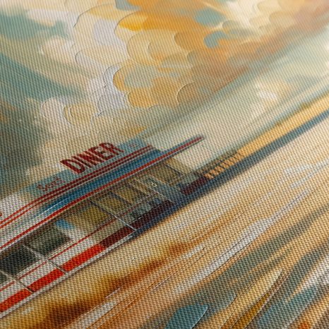 OBRAZ PŘÍBĚHY Z AMERICKÉ SILNICE - VINTAGE A RETRO OBRAZY - OBRAZY