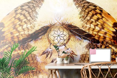 SELF ADHESIVE WALLPAPER INDIAN DREAM CATCHER - SELF-ADHESIVE WALLPAPERS - WALLPAPERS