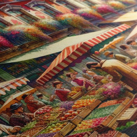 OBRAZ MĚSTSKÝ TRH S OVOCEM - OBRAZY MĚSTA - OBRAZY