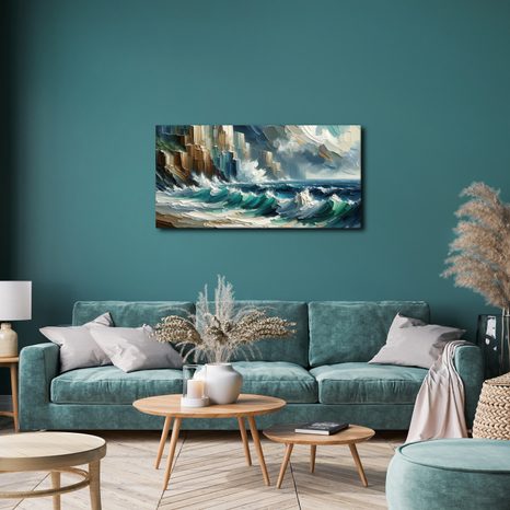 WANDBILD WILDE WELLEN - BILDER MEER UND STRAND - BILDER
