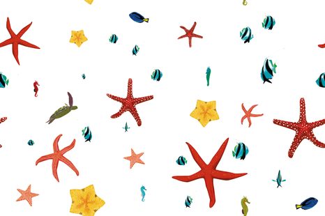 TAPETE SCHÄTZE DES MEERES - TAPETEN MIT NATURMOTIVEN - TAPETEN