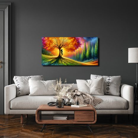 OBRAZ TANEC SVĚTLA KOLEM STROMU ŽIVOTA - OBRAZY STROMY ŽIVOTA - OBRAZY