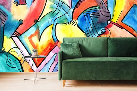 TAPETE ABSTRAKTE KUNST - ABSTRAKTE TAPETEN - TAPETEN