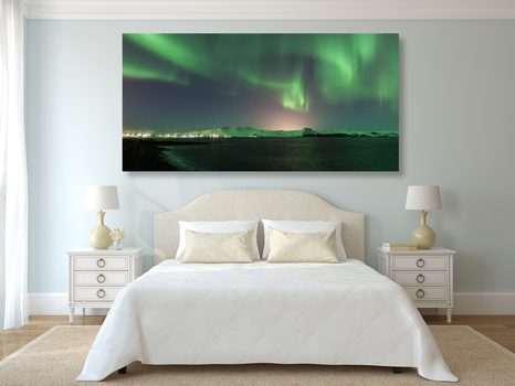 SLIKA NEOBIČAJNI ZELENI SIJ - SLIKE NARAVE IN POKRAJINE - SLIKE