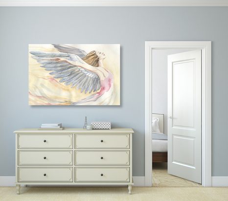 TABLOU ÎNGERUL LIBER - TABLOURI CU ÎNGERI - TABLOURI