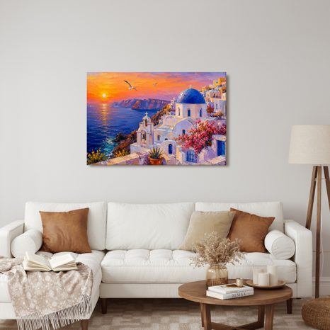 WANDBILD BLAUE KUPPEL ÜBER DEM MEER - BILDER MEER UND STRAND - BILDER