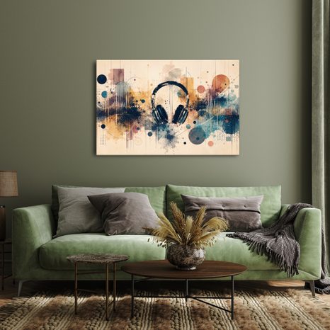 WANDBILD MUSIKALISCHE ENERGIE UND KREATIVITÄT - MUSIKBILDER - BILDER