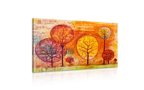 OBRAZ DRZEWA W JESIENNYCH KOLORACH - OBRAZY PRZYRODY I KRAJOBRAZY - OBRAZY