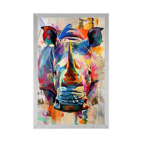 PLAGÁT NOSOROŽEC S IMITÁCIOU MAĽBY - NOSOROŽCE - PLAGÁTY