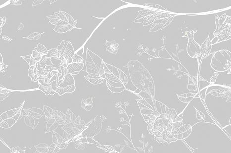 TAPETA NÁDHERNÉ PTÁČKY V ŠEDÉM - TAPETY ZVÍŘATA - TAPETY