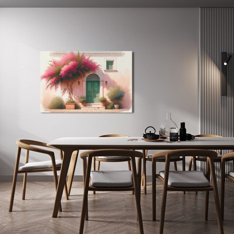 WANDBILD ROMANTISCHER EINGANG - BILDER BÄUME UND LAUB - BILDER