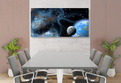 WANDBILD UNENDLICHE GALAXIE - BILDER VON UNIVERSUM UND STERNEN - BILDER