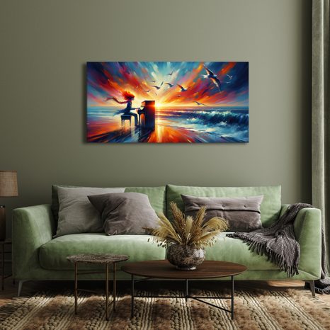 WANDBILD MUSIK DES MEERES - BILDER MEER UND STRAND - BILDER