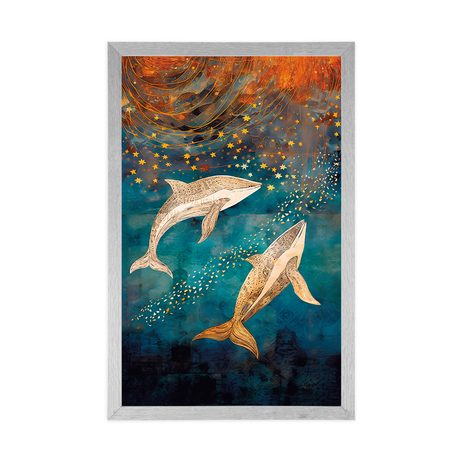 POSTER – BALENE NELL'OCEANO MAGICO - MONDO SOMMERSO - POSTER