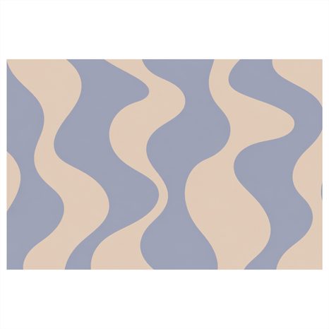 TABLEAU SUR TOILE – COURBES ABSTRAITES DÉLICATES EN BLEU - IMAGES FORMES ABSTRAITES - TABLEAUX