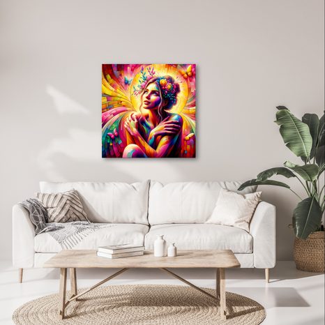 WANDBILD REGENBOGEN FARBHARMONIE - WANDBILDER FRAUEN - BILDER