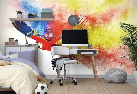 TAPETA LET PAPOUŠKA - TAPETY ZVÍŘATA - TAPETY