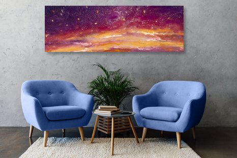 OBRAZ OLEJOMALBA NEBES - ABSTRAKTNÍ OBRAZY - OBRAZY