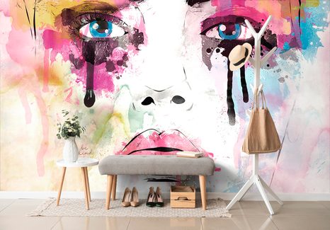 CARTA DA PARATI – DONNA ALLA MODA - CARTA DA PARATI PERSONE E CELEBRITÀ - CARTA DA PARATI