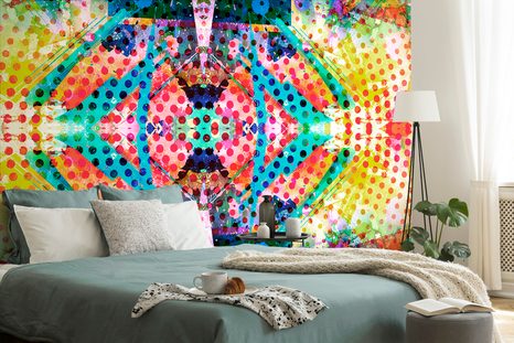 SAMOLEPÍCÍ TAPETA MODERNÍ GRAFICKÉ UMĚNÍ - SAMOLEPÍCÍ TAPETY - TAPETY