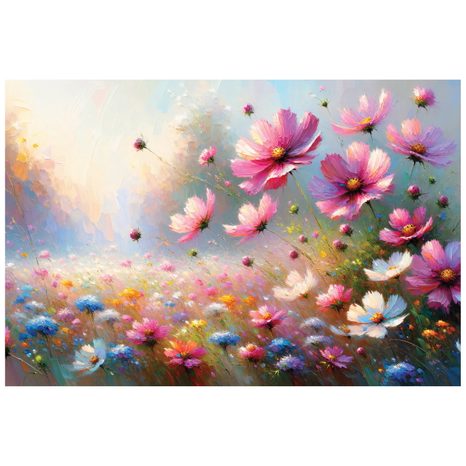 TAPETA BAREVNÉ LUČNÍ KVĚTY V ROZKVĚTU - TAPETY POLE A LOUKY - TAPETY