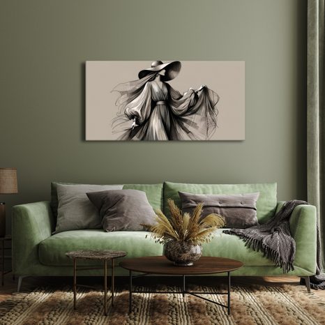 OBRAZ MÓDNÍ SILUETA ŽENY - OBRAZY ŽENY - OBRAZY