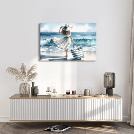 OBRAZ ŽENA NA POBŘEŽÍ LÉTA - OBRAZY ŽENY - OBRAZY