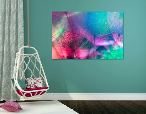 КАРТИНА НА ПЛАТНО – ГЛУХАРЧЕ В ПАСТЕЛНИ ЦВЕТОВЕ - КАРТИНИ С ЦВЕТЯ - КАРТИНИ