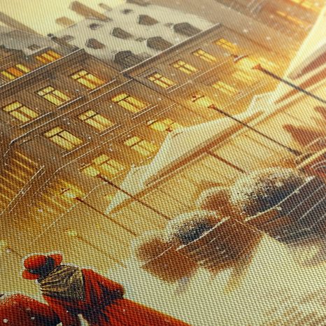 WANDBILD WINTERROMANZE - BILDER VON MENSCHEN - BILDER