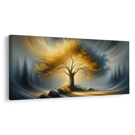 OBRAZ MAGICKÝ STROM ŽIVOTA V MLZE - OBRAZY STROMY ŽIVOTA - OBRAZY
