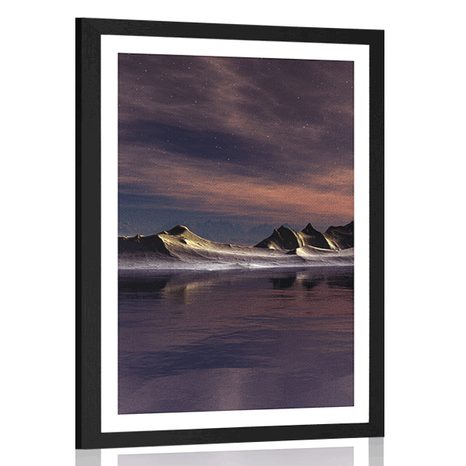 POSTER – PIANETA FUTURISTICO - UNIVERSO E STELLE - POSTER