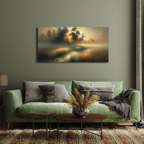 OBRAZ PODZIMNÍ MLHA - OBRAZY POLE A LOUKY - OBRAZY