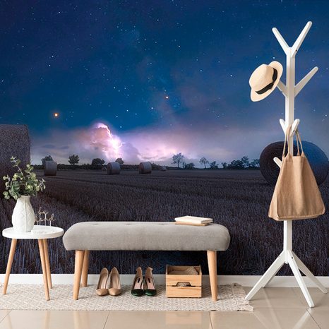 SELF ADHESIVE WALL MURAL HAY IN THE MOONLIGHT - SELF-ADHESIVE WALLPAPERS - WALLPAPERS