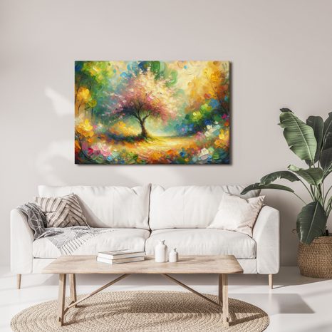 WANDBILD BLÜHENDER BAUM DES LEBENS - BILDER BÄUME DES LEBENS - BILDER