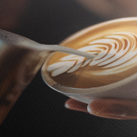 OBRAZ MISTROVSTVÍ V LATTE ART - OBRAZY JÍDLA A NÁPOJE - OBRAZY