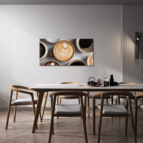 OBRAZ LAHODNÉ CAPPUCCINO S PĚNOU - OBRAZY JÍDLA A NÁPOJE - OBRAZY