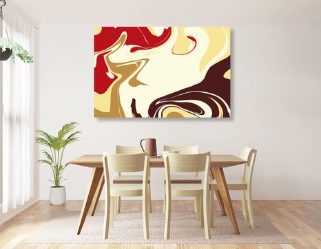 OBRAZ ABSTRAKTNÍ VZOR JEDNOTLIVÝCH MATERIÁLŮ - ABSTRAKTNÍ OBRAZY - OBRAZY