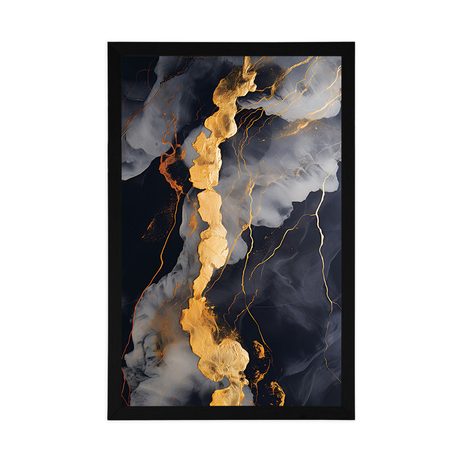 ПЛАКАТ – ЧЕРЕН МРАМОР - МРАМОРНА АБСТРАКЦИЯ - ПЛАКАТИ