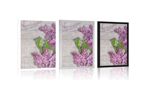 PLAGÁT KVETY ORGOVÁNU NA PLÁTNE - KVETY - PLAGÁTY