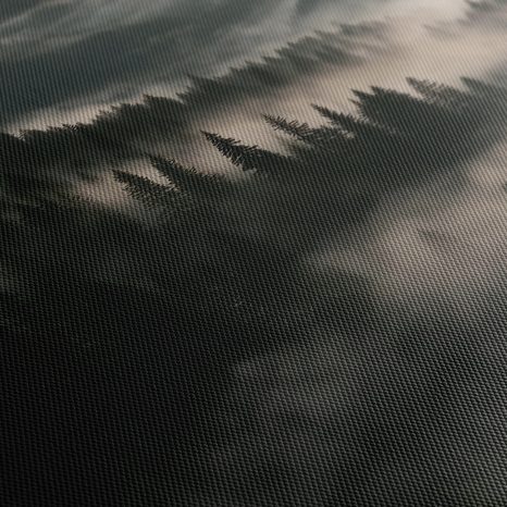 CANVASTAVLA DIMMIGT BERGSDAL - TAVLOR MED SKOG - TAVLOR