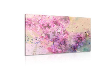 TABLOU CRENGUȚĂ DE FLORI ROZ - TABLOU FLORI - TABLOURI