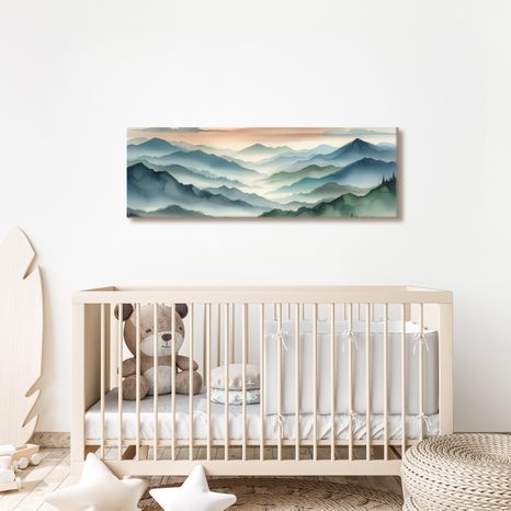 OBRAZ KLID NAD MODRÝMI HORAMI - OBRAZY HORY - OBRAZY