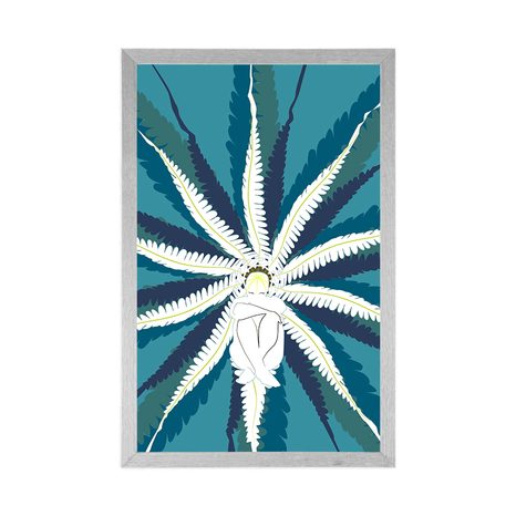 POSTER FRAU IN DER WELT DER BLÄTTER - MOTIVE AUS UNSERER WERKSTATT - POSTER