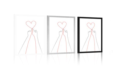 PLAKÁT SPOJENÍ DVOU SRDCÍ - MOTIVY Z NAŠÍ DÍLNY - PLAKÁTY