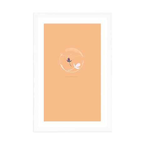 PLAKÁT S PASPARTOU ROSTLINNÁ BUBLINA - MOTIVY Z NAŠÍ DÍLNY - PLAKÁTY