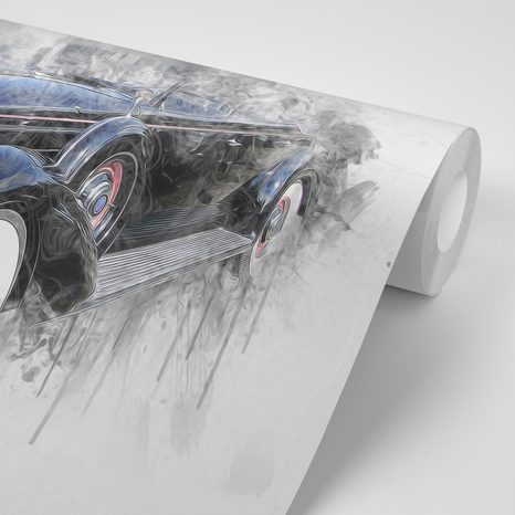 SAMOLEPÍCÍ TAPETA HISTORICKÉ AUTO - SAMOLEPÍCÍ TAPETY - TAPETY