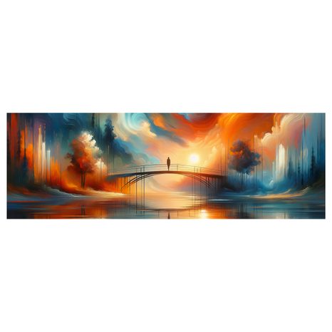 OBRAZ MOST V ZÁŘI ZAPADAJÍCÍHO SLUNCE - ΠΊΝΑΚΕΣ ΑΝΑΤΟΛΉ ΚΑΙ ΔΎΣΗ ΤΟΥ ΗΛΊΟΥ - ΠΊΝΑΚΕΣ